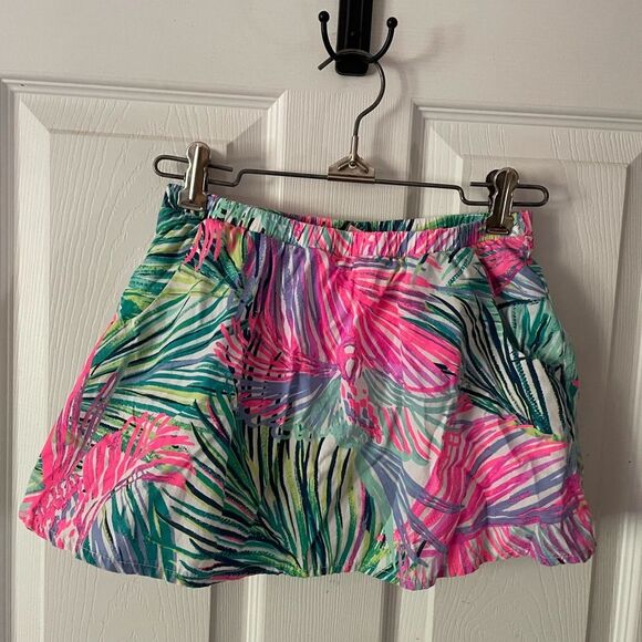 Lilly Pulitzer girls skirt with built in shorts size large 8-10 - Picture 1 of 3